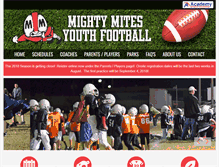 Tablet Screenshot of mightymitesfootball.org